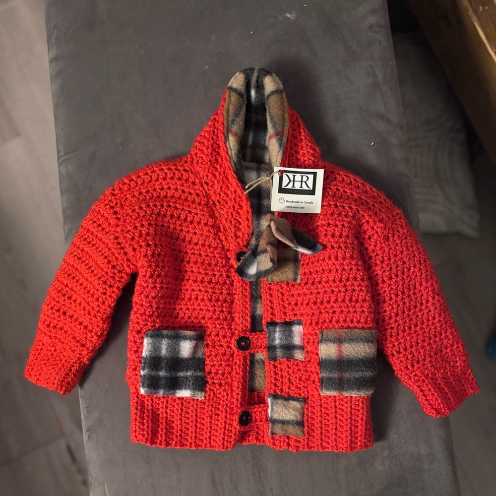 Red and Black Kids Jacket by KR